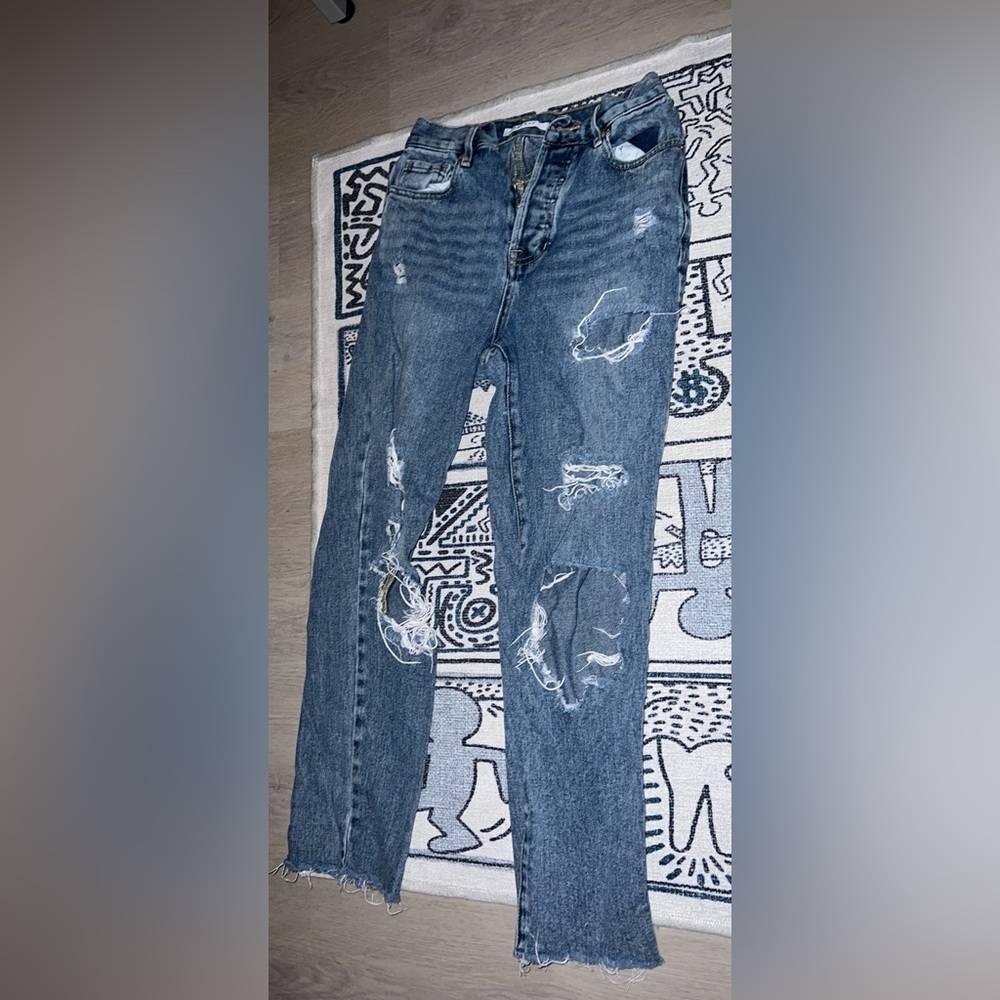 High Waited Pac Sun Straight Leg Jeans